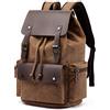 WTiger Vintage Canvas Zaino Casual Daypacks Zaino Da Viaggio per Gli Uomini Donne Zaino Del Computer Portatile College School Bag Outdoor Escursionismo Camp, Caff