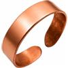 Antica Fucina Rho® Anello Regolabile in Rame Puro | Fine ed Essenziale - Spessore del metallo 0,8 mm | Lavorazione Artigianale - Creato a Mano in Italia | per Uomo e Donna | Unisex | ROMA CLASS