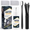 DINGSEN Kit di pulizia per orologi, formula delicata, rimuove sporco, impronte digitali e sudore in modo sicuro, set portatile con spray detergente per orologi e pennelli per uso domestico in viaggio