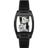Thomas Earnshaw Orologio meccanico da uomo Discovery Wolver Bridge da 36 mm con cinturino in pelle ES-8299, Nero opaco., 36.0mm