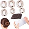 CBMZHF Retine per chignon, 20 retine per capelli invisibili, per chignon, per chignon, colore marrone, kit per balletto, chignon, 50 forcine per chignon, piccole forcine per chignon