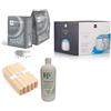 EILA' Beauty in motion EILA' Beauty Kit Epilazione, Scaldacera con Cera Brasiliana Holiday 400g, 100 Spatole in Legno 15cm, Olio Dopo Cera 500ml