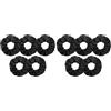 LOPHE Elastici Scrunchie per Capelli in Seta, 5 Pezzi Silk Elastici per Capelli Donna, Elastico in Scrunchies per Capelli Lisci E Ricci, Donna e Ragazze（Nero） (Confezione da 2)