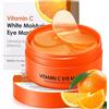Haoutdory 60 Vitamin-C Under Eye Patches,Patch Occhi alla Vitamina C & Collagene per Occhiaie,Borse e Linee Sottili,Idratante Gel Contorno Occhi Anti-Age & Refreshing Eye Treatment
