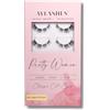 AYLASHES - Extension per ciglia fai da te Maxi Box Pretty Women, 6 paia di ciglia, tenuta fino a 7 giorni, set fai da te per la casa, ciglia finte, ciglia adesive, Cat Eye Lash, set di extension per