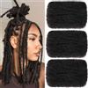 kachanaa Kackanaa - Capelli umani ricci afro, 40,6 cm, per extension di dreadlock, confezione da 3 confezioni da 30 g