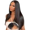 tunfine 5x5 Straight Lace Front Human Hair Wigs Densità 180% Parrucca Donna Capelli Veri Umani Con Attaccatura Dei Capelli Pre Pizzicata 100% Brasiliano Parrucca Nera Lunga 20 Pollice (50 Cm)