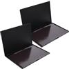 CANIGHT Palette Magnetica Vuota 2 Pezzi in Abs Nero, Compatta e Portatile per Make Up On-the-go e DIY Ombretti, Contenitori Cosmetici Pratici e Resistenti