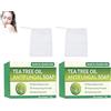 Ycydazi Sapone Naturale all'Olio di Tea Tree, Detergente Profondo e Purificante, per Pelle Grassa, Ideale per Viso e Corpo, 2 Pezzi