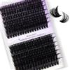 WENDY LASHES Extension de Cils 80D+100D - Cils à Rallonger Volumineux, Longueurs Mélangées 16-20mm D Curl, Naturels et Confortables, Idéal pour Débutants et Toutes les Occasions(80D+100D-07-D-1620)