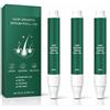 Generic 3 Pezzi Siero roll-on per la crescita dei capelli, Olio per Cuoio Capelluto alla Biotina e Rosmarino, Trattamento Fortificante con Caffè e Peptidi, Capelli Più Folti e Sani