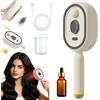 XJQ Electric Spray Air Cushion Massage Comb for Women, Portable Cordless Tool for Smoothing Styling & Frizz Control, Air Cushion Massage One-Click Self-Cleaning Comb (Beige)