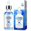 Generico Siero viso ai peptidi di rame, Con acido ialuronico, Anti-età, Attenua le rughe sottili, Rende la pelle compatta ed elastica, Idratazione profonda e di lunga durata 60 ml