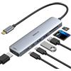 MOKiN - Adattatore Hub HDMI per MacBook PRO 2019/2018/2017, 5 in 1 Dongle USB-C a HDMI, Lettore di schede SD/TF e 2 Porte USB 3.0