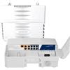 CONETCH Switch PoE Esterno 11 Porte con 2 Uplink e 1 SFP | IP65 | Scatola all-in-one | 100/1000Mbps Miste | Non Gestito | Alimentazione Integrata 120W | IEEE802.3af/at/bt | Protezione Fulmini 6KV