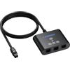 CAMWAY Splitter Audio 1 in 3 Out con Cavo Ottico da 1 m a 3.5mm,Toslink Splitter Supporta LPCM 2.0 DTS Dolby-AC3,per Home Theatre, Xbox, PS5/PS4 e Soundbar