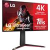 LG 27GP95RP UltraGear Gaming Monitor 27 UltraHD 4K NanoIPS HDR 600, 3840x2160, 1ms, G-Sync Compatible, AMD FreeSync Premium Pro 144Hz, HDMI 2.1 VRR (HDCP 2.2), Display Port 1.4, Flicker Safe, Nero