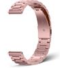 SeGinn Cinturino Metallo 20mm per Garmin Forerunner 70/170/170 Music/570 42mm/165/165 Music/Vivoactive 6/5/Approach J1/S44/S50, Ricambio Acciaio Inox Uomo Donna per Garmin Venu Sq 2 - Rosa