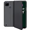 Generico LFstore-IT Custodia a Libro Smart Magnet compatibile con REALME C21Y / C25Y- Cover Libretto Nero chiusura magnetica con porta carte