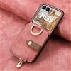 TIANYUE per Motorola Razr 60 Ultra 5G Custodia, Custodia a Portafoglio Pieghevole in Pelle PU, Case Protettiva con Slot per Schede per Motorola Razr 60 Ultra 5G-Rosa