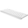 OUNONA Tastiera Wireless Ultrasottile in Abs Tasti Silenziosi per Computer Bianco, per Ufficio e Business, Compatibile Notebook e Desktop