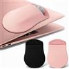 Pretwad 2 tasche per mouse adesive, per laptop e supporto per mouse per computer portatile, riutilizzabile, autoadesiva, sottile, senza residui di colla, per computer portatili, computer, ufficio, casa