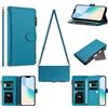 Tivenfezk Crossbody Portafoglio Cerniera Custodia per Xiaomi Redmi Note 11S,con 9 Slot per Schede Borsa con Spallina Tasca Magnetico PU Pelle Flip Collo Cordino Cover