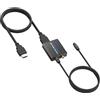 CAMWAY Estrattore Audio HDMI ARC 192KHz,Splitter da HDMI a Uscita Ottica e Coassiale,Convertitore per Soundbar Amplificatore AV,Alimentato Type-C,Supporta LPCM,Adattatore ARC