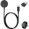 SEASJHBAY Caricabatterie per Samsung Galaxy Watch 8/7/Ultra/6/6 Classic, Cavo di Ricarica Smartwatch Magnetico con Adattatore USB-C e USB-A, Compatibile con Galaxy Watch 5/5 Pro/4/4 Classic/3/Active/FE, Robusto