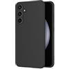 AICEK Compatible con Samsung Galaxy S23 FE Cover, Silicone Custodia per Samsung S23 FE Cover Molle di TPU Sottile Bumper Case Nero