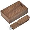 HOZYALE Chiavetta USB 32 GB Legno USB 2.0 Flash Drive Drive Drive Stick Memory Stick con Scatola di Legno Memory Stick per Matrimonio Amici Famiglia