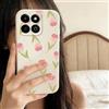 QIODAYI Compatible con Honor 200 Smart, Custodia Morbida Silicone con Motivi Rose Tulipani Schermo Intero Cover