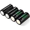 APGLSXY 4Pcs CR123A Batteria al Litio 3.7Volt 700mAh Alta Capacità Ricaricabile per Dispositivi