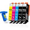 CLYWENSS Cartucce compatibili 924 per HP OfficeJet Pro 8122e, 8120e, 8120, 8132e, 8124e, 8125e, 8130e, 8134e, 8135e, 8138e, 8139e, 8122, 8123, 8125, 8128, 8130. 8132 Cartucce per stampante 8133 8134
