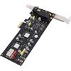 YUEHISY Scheda Audio PCIE per PC, Scheda Audio Interna con Uscita Digitale Coassiale e Fibra Ottica, Frequenza di Campionamento 24 Bit/96 KHz