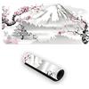 Vauki Sakura - Tappetino per mouse da gioco, misura XXL, 900 x 400 mm, tappetino per mouse esteso, grande tappetino da scrivania a base di gomma, tappetino per mouse antiscivolo, stile giapponese, per