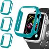 iVoler 3 Pezzi Cover Rigida PC per Apple Watch SE (2025/2022 / 2020) / Series 6 5 4 44mm (Senza Pellicola Protettiva), Ultra Sottile Custodia Antiurto e Anti-Graffio Bumper Case, Blu-Verde