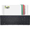 new net - Keyboards Tastiera Italiana Compatibile con Notebook Sony VAIO SVE15114FXS SVE15115 SVE15115E SVE15115EA SVE15115EAB SVE15115EAP SVE15115EG [ con Frame Nero - Retroilluminata ]