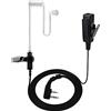 UAYESOK- Air Covert Tubo Acustico Auricolare Walkie Talkie Cuffie di Sicurezza 2 Pin con PTT Mic Microfono Compatibile Con Kenwood TK-3501 TK-3201 Baofeng UV-5R BF-888S