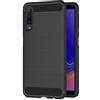 AICEK Cover Compatible Samsung Galaxy A7 2018, Nero Custodia Samsung A7 2018 Silicone Molle Black Cover per Galaxy A7 2018 Soft TPU Case (A750 6.0 Pollici)