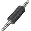 CABLEPELADO Adattatore Audio Stereo Jack 3,5 mm | Accoppiatore Maschio a Maschio | Prolunga Cavo Audio | PVC | Colore Nero