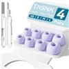 TNSNK Tappi di Ricambio per AirPods Pro 2ª e 1ª, Viola (XS/S/M/L)