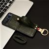 BAILI Cover per Motorola RAZR 40 con Cordino, Cinghia da Appendere al Collo, la Lente Custodia per Motorola RAZR 40 con Cavalletto ad Anello in Metallo-Verde