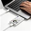 VeftBltrem Lettore di Carte USB con NFC, CIE Lettore di Smart Card USB con NFC, Schede CAC e Schede Contactless, Supporto Identità Elettroniche eID, Tessere Sanitarie, Credito, SIM, Compatibile ID DNI DNIe nPA