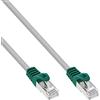 InLine 10m S-FTP Cat5e Crossover cavo di rete Grigio