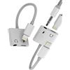 Aksenli Adattatore Lightning a 3.5mm Jack(2 pack)per iPhone 14 Pro Max Aux Cuffie Audio Cavo per Apple Auricolari Accessori Caricatore Sdoppiatore Cavetto Headphone Ricarica Adapter per iPad Cuffia Autoradio