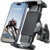 Lamicall Supporto Telefono Bicicletta - [1S Blocco] Stabile & Sicuro, 360° Rotazione, Porta Cellulare Moto con Protezione in Silicone per iPhone 17/16/15 Pro Max, Galaxy S25 S24 Ultra, 6-7 smartphone