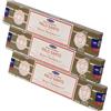 NKlaus 3X Bastoncini di Incenso Satya Nag Champa Palo Santo 45g - Rullo manuale indiano con profumo caldo e legnoso - Per rituali e meditazione