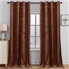 YSTELLAA Tende Velluto Oscuranti Per Interni 2 Pezzi, 140×260CM, Tende Camera Da Letto Moderna, Con Anelli, Termica Isolante Freddo E Caldo, Per Camera Da Letto, Marrone