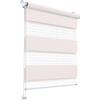 Stylo Rollos Giorno Notte - Tenda per Finestra - Senza Foratura - Meccanismo Universale - Facile da Montare - Tende a Corda - Semitrasparente - Oscurante - Tende da Interno - 60x150 cm Pesca Chiaro